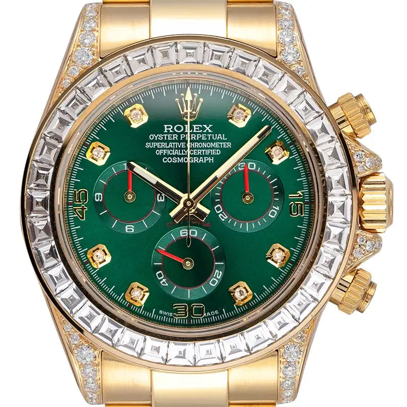 Rolex Daytona 116508 Yellow Gold Custom Green Dial