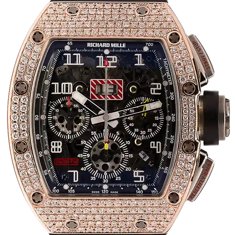 Richard Mille RM011 Felipe Massa Custom Diamond Set Bezel