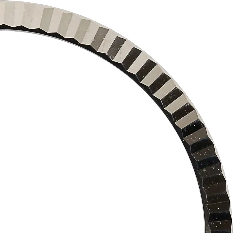 Close up - Rolex 36mm White Gold Fluted Original Factory Bezel