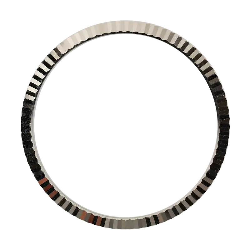 Full view - Rolex 36mm White Gold Fluted Original Factory Bezel