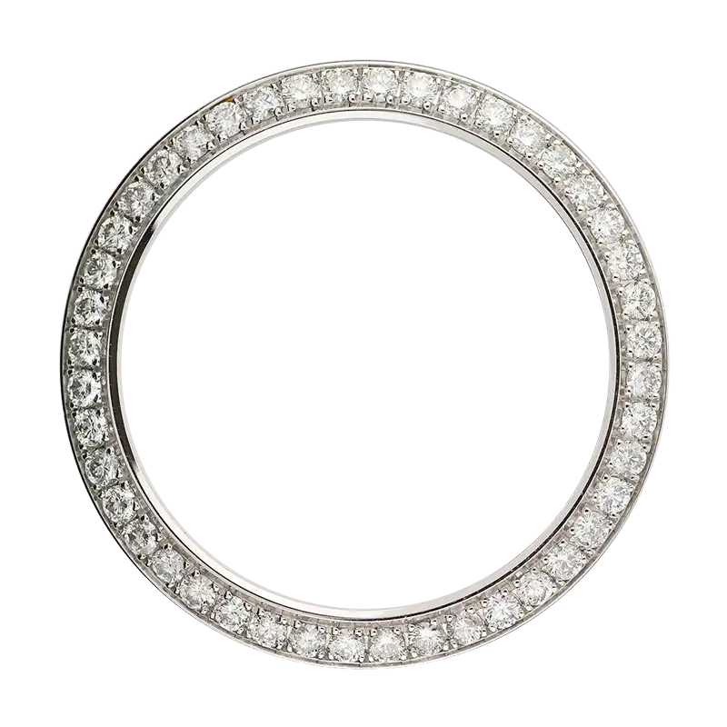 Full view - Rolex 41mm White Gold Diamonds Custom Bezel