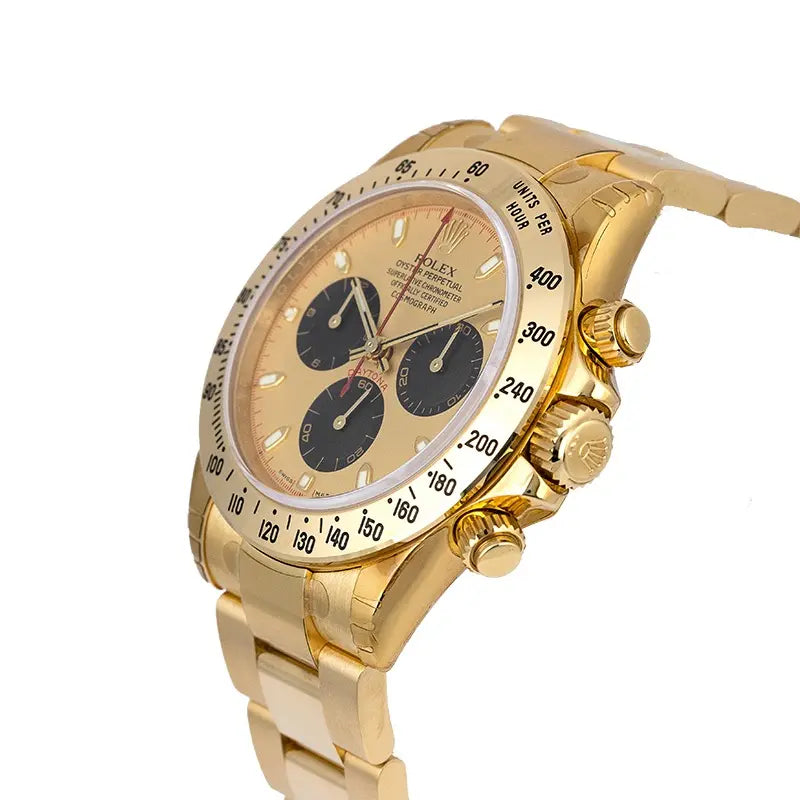 Side view of Rolex Cosmograph Daytona ref. 116528 with automatic movement