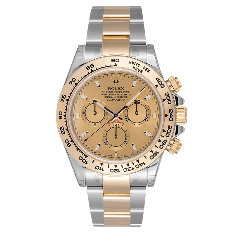 Full view of Cosmograph Daytona 116503 with champagne/index dial