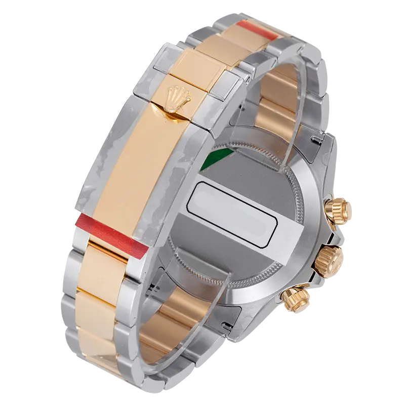 Back view of Rolex 116503 with stainless steel