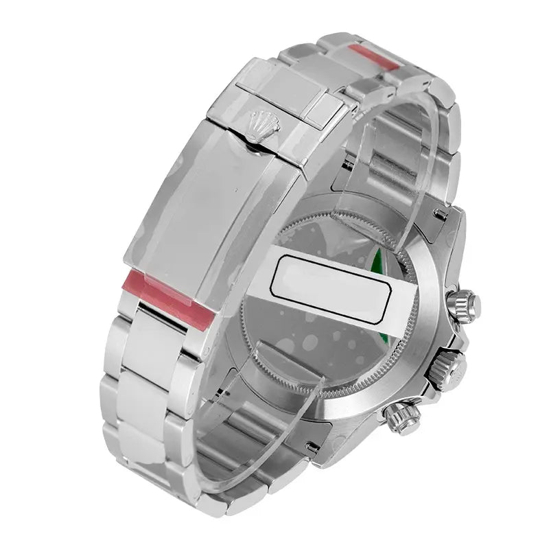 Back view of Rolex 116500LN oyster bracelet with fold over clasp