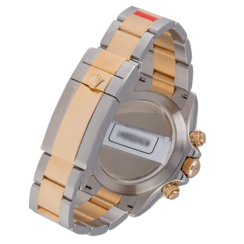 Back view of Rolex 116523 chronograph function with oyster bracelet