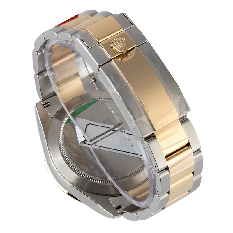 Back view of Rolex Cosmograph Daytona 116523 with a custom mother of pearl dial