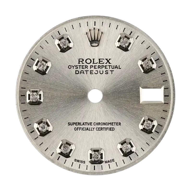 Rolex DateJust 26mm Steel/ Diamond Hour Markers Custom Dial