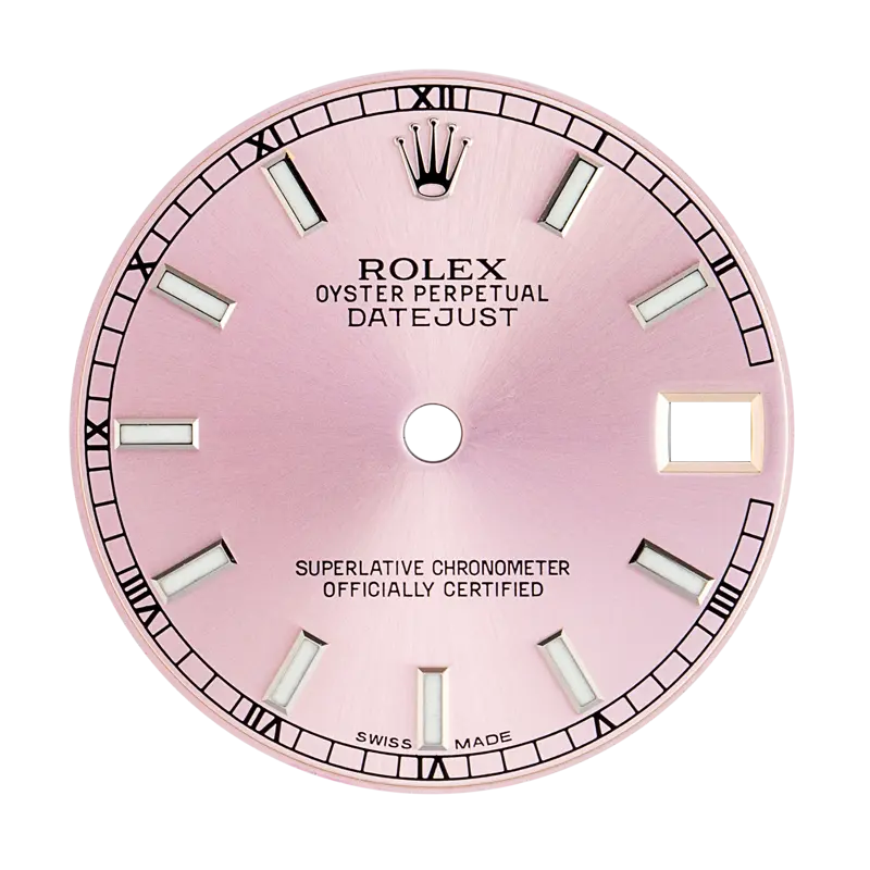 Rolex DateJust 31mm Original Factory Pink/Index Dial
