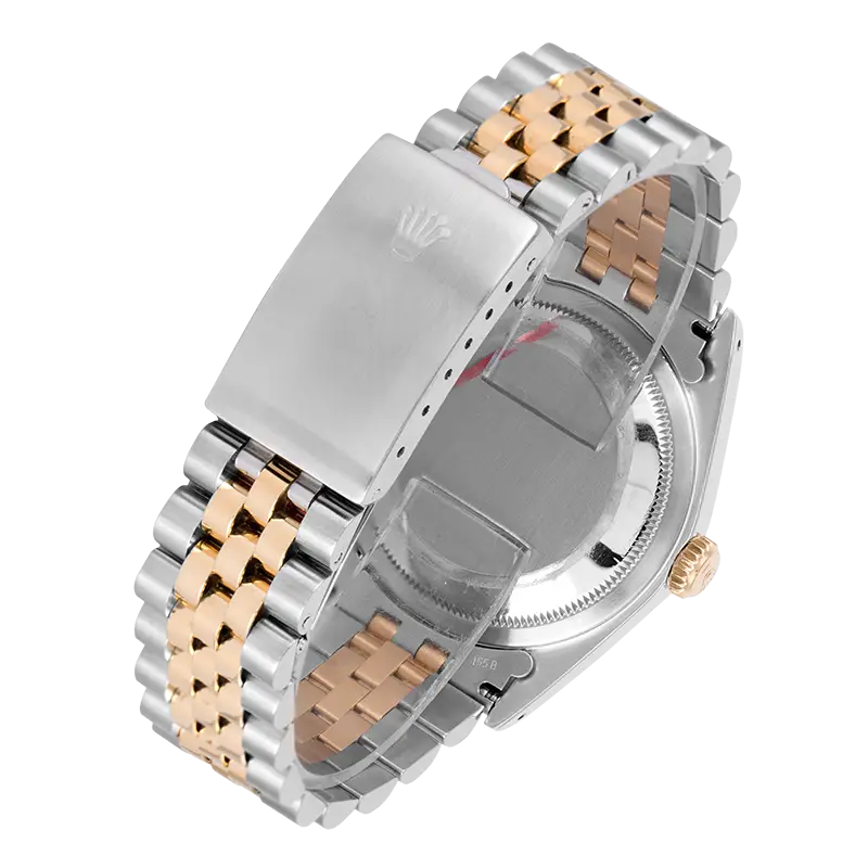 Back view of Rolex Datejust 116203 bracelet with chain buckle
