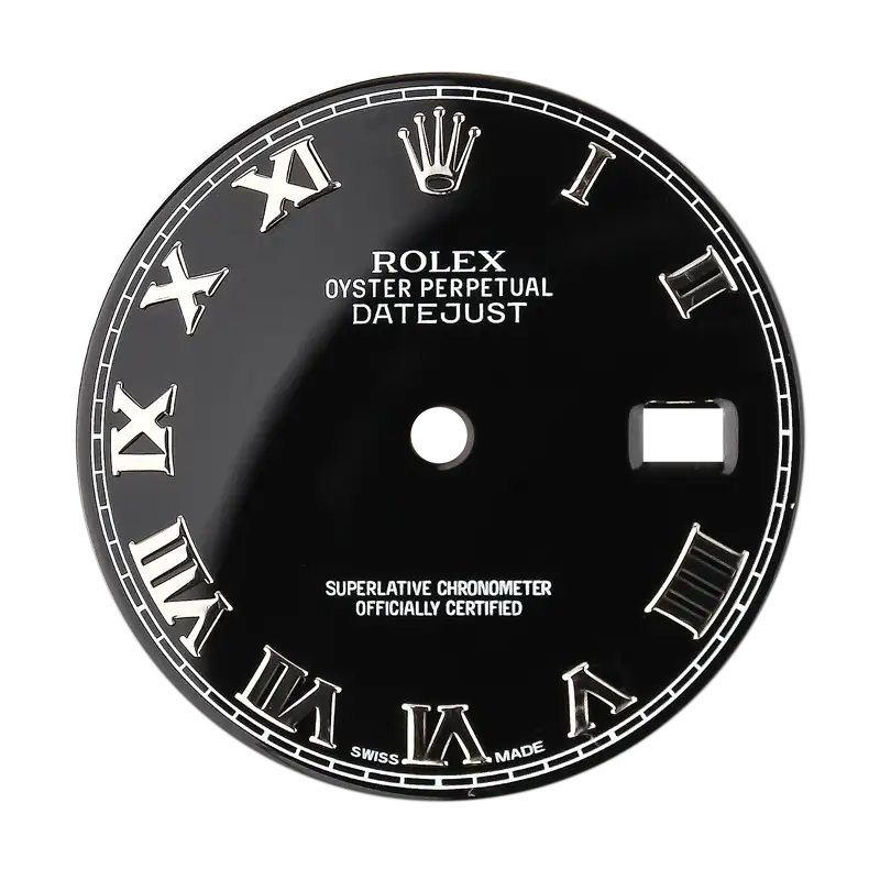 Rolex DateJust 36mm Black Original Factory Dial