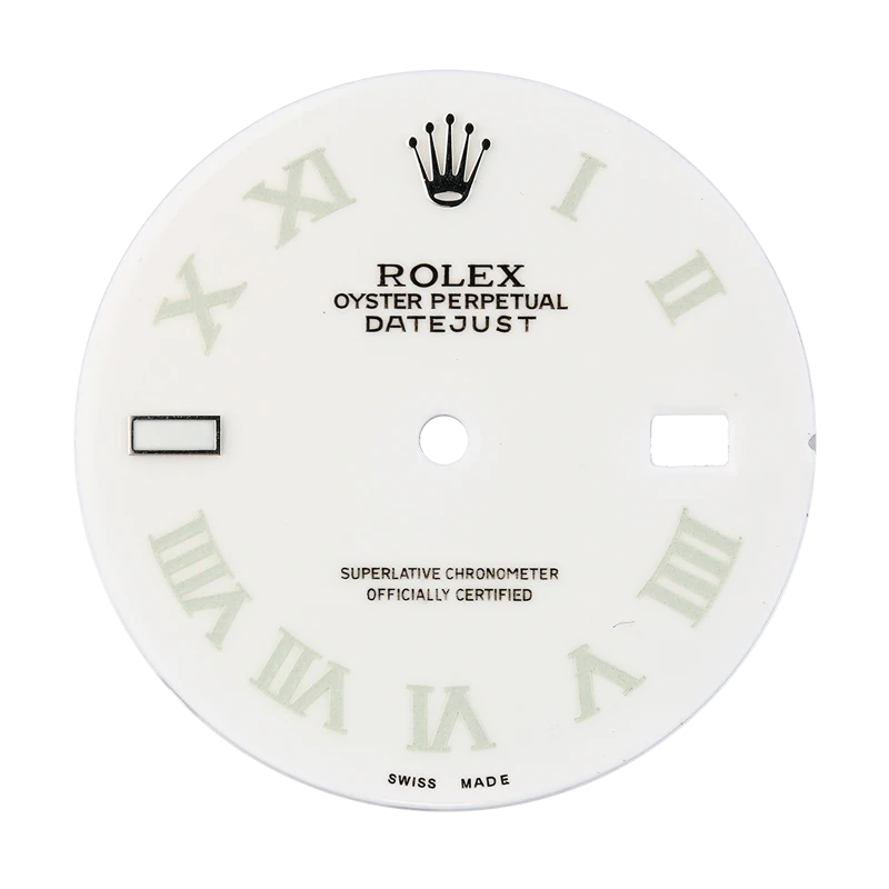 Rolex DateJust 36mm White/Roman Numerals Custom Dial