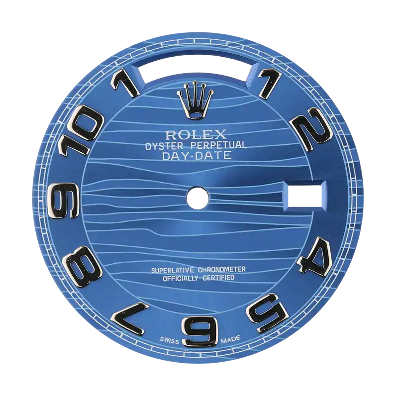 Rolex Day-Date 36mm Blue Wave Original Factory Dial