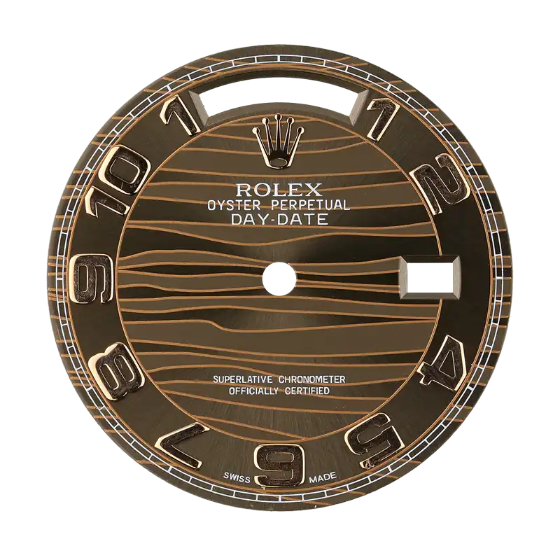 Rolex Day-Date 36mm Chocolate Wave Original Factory Dial