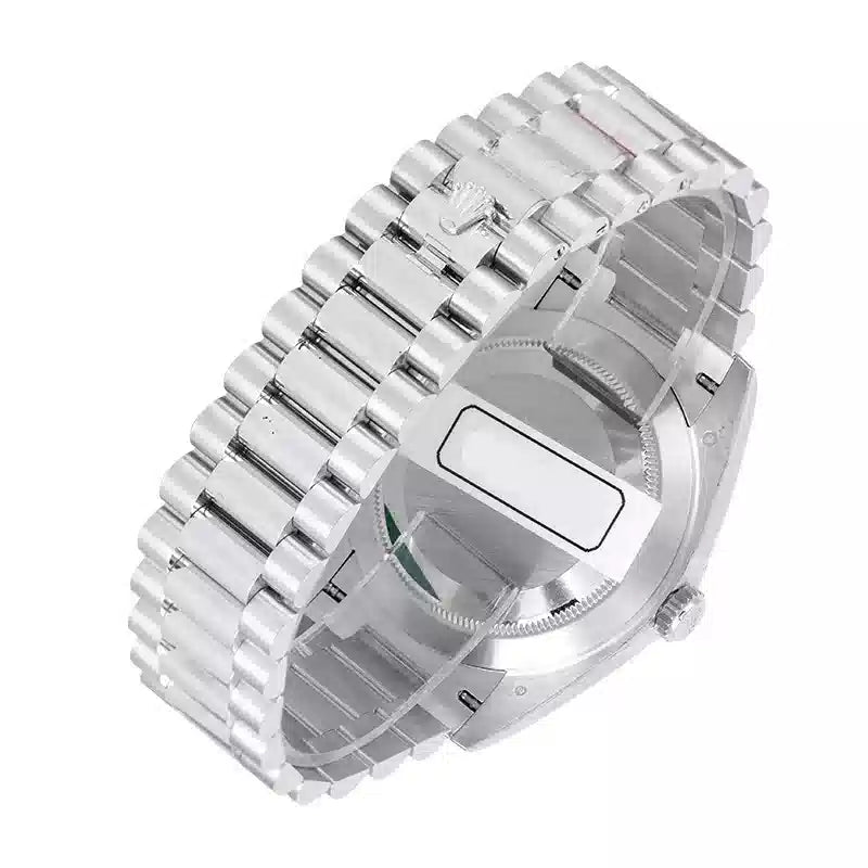 Back View - Rolex Day-Date 40 60th Anniversary 18ct White Gold Olive Green Dial