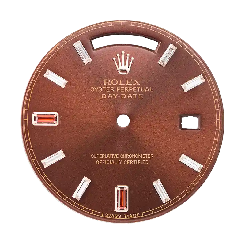 Rolex Day-Date 40 Red/Diamonds Custom Dial