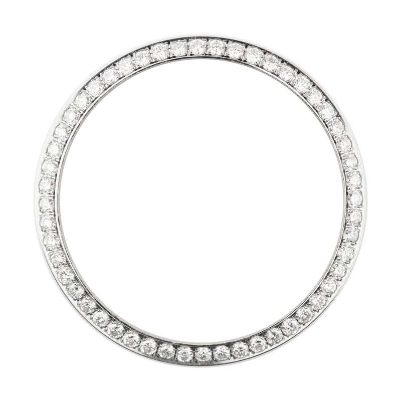 Rolex Day-Date / DateJust 31mm White Gold Round Diamonds Custom Bezel