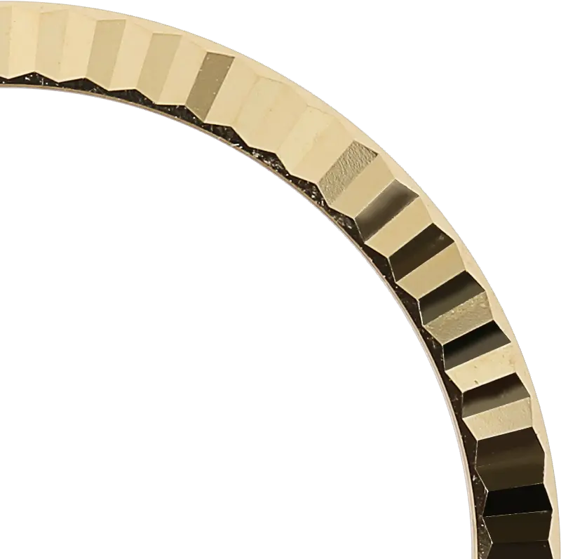 Close up - Rolex Day-Date / DateJust 36mm Yellow Gold Fluted Original Factory Bezel