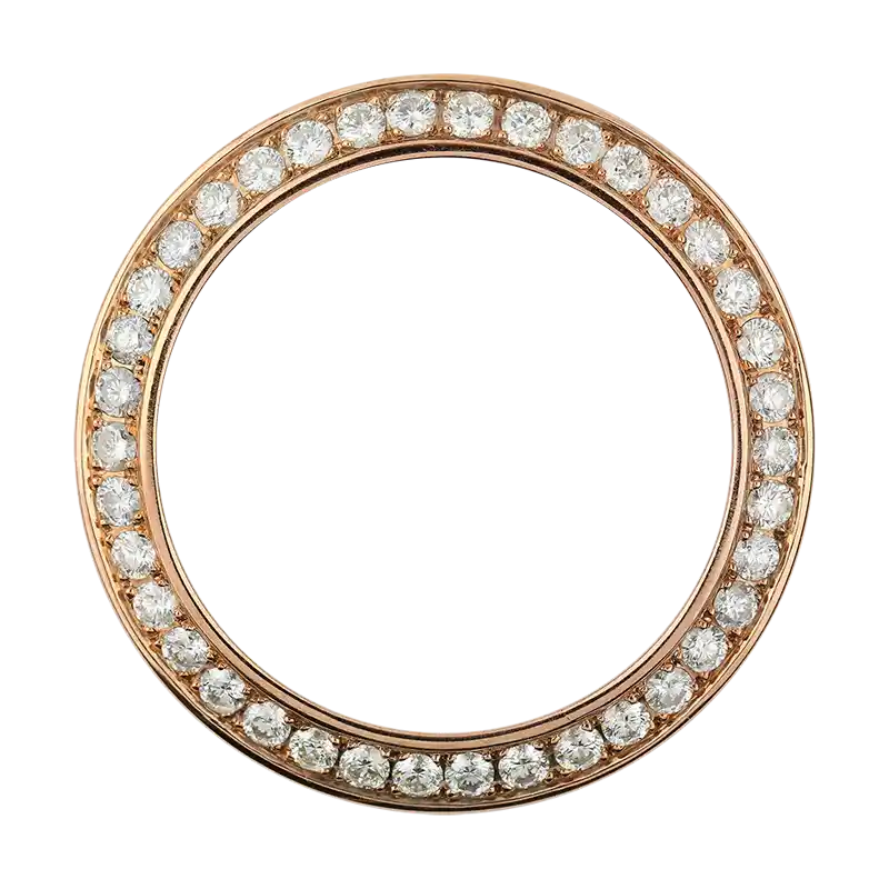 Rolex Day-Date DateJust 41 Rose Gold Custom Diamond Bezel - Main Image