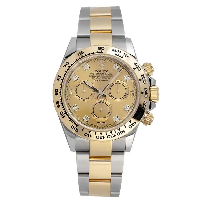 Full view - Rolex Daytona 116503 Steel and Gold Champagne/Dial