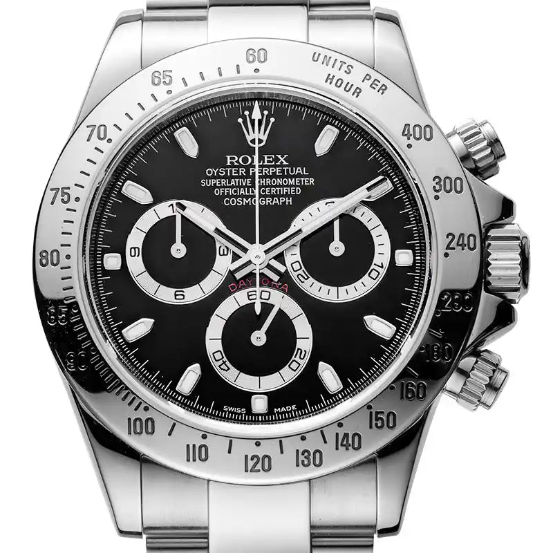 Close up - Rolex Daytona 116520 Black Dial (Chromalight)