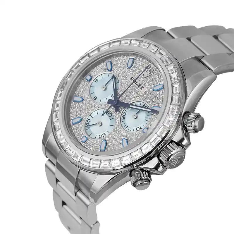 Side view - Rolex Daytona 116520 Steel with Custom Dial & Custom Bezel