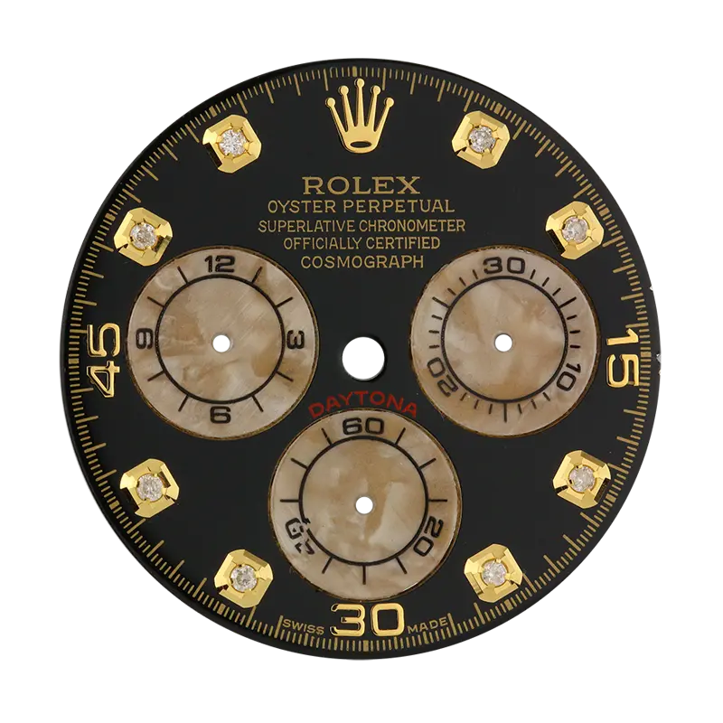 Rolex Daytona Black/Diamond Hour Markers Custom Dial