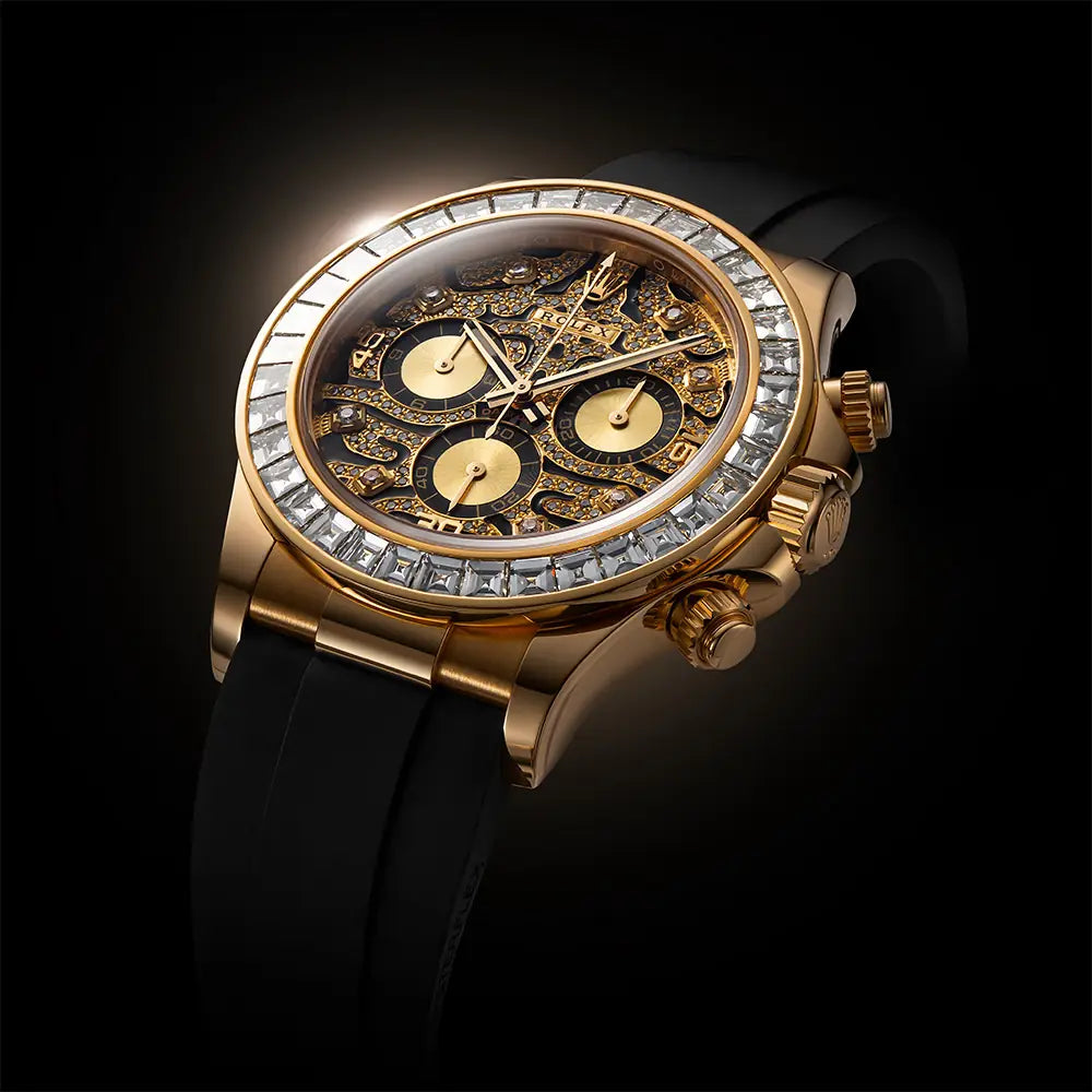 Side view - Rolex Daytona Eye of The Tiger Custom Set 116518LN Watch