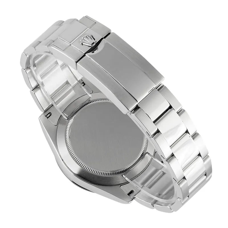 Back view - Rolex Daytona in Steel with Custom Ice Blue/Diamonds Dial & Custom Bezel