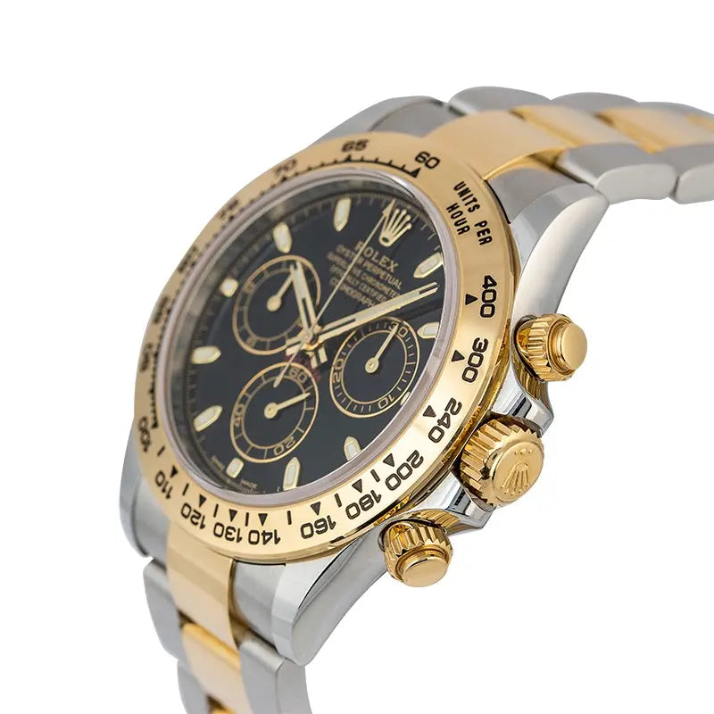 Side view of Rolex 116503 self-winding mechanical chronograph movement