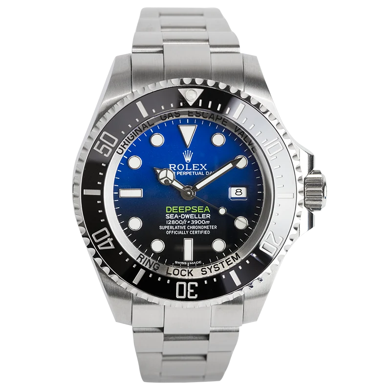 Full view - Rolex Deepsea Stainless Steel D-Blue Dial Watch 116660