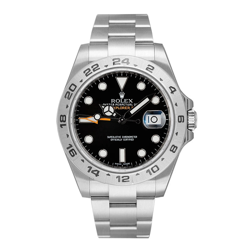 Full view - Rolex Explorer II Stainless Steel Black Dial 216570 Watch