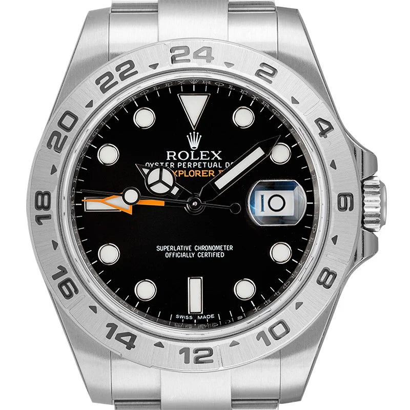Close up - Rolex Explorer II Stainless Steel Black Dial 216570 Watch