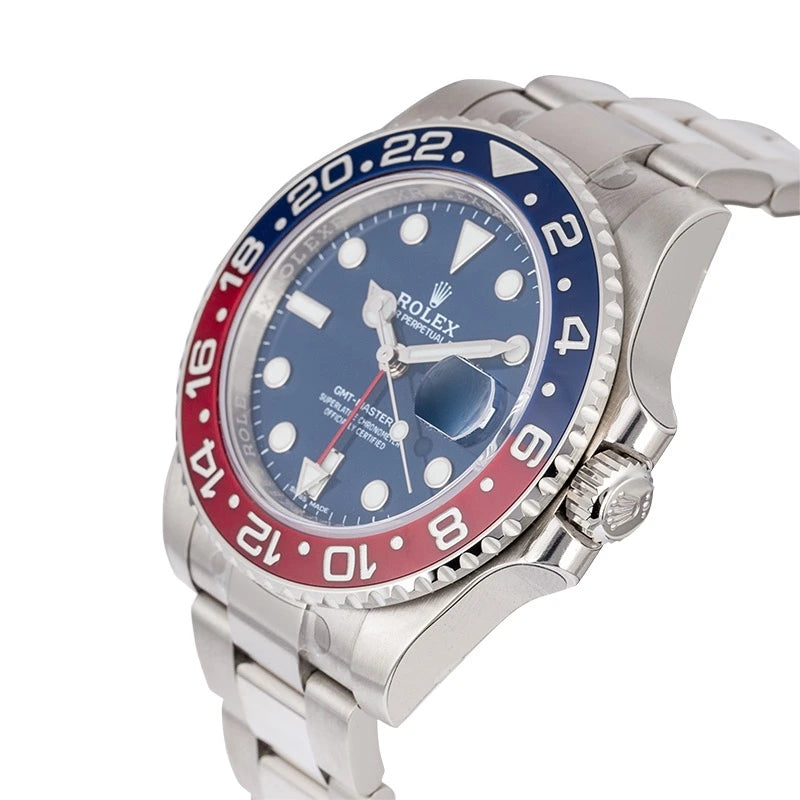 Side view - Rolex GMT-Master II 18ct White Gold Blue Dial 126719BLRO