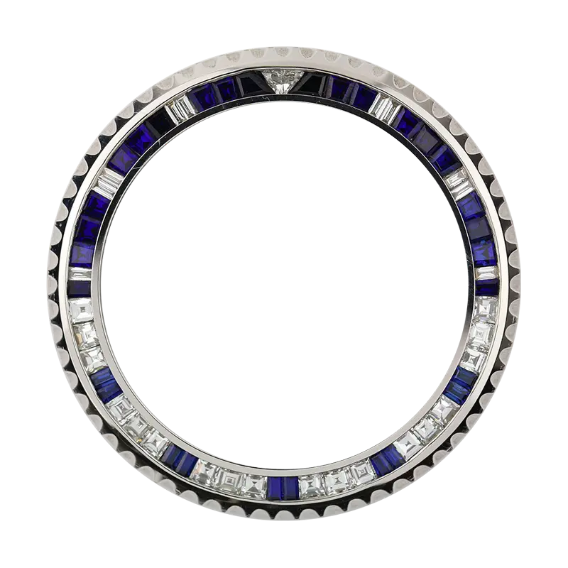 Rolex GMT-Master II Steel Diamond Sapphire Precious Stone Bezel