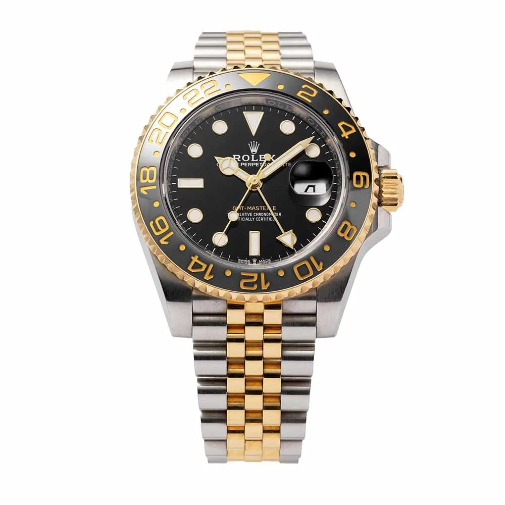 Full view - Rolex GMT-Master II Steel/Yellow Gold Jubilee 126713GRNR Watch