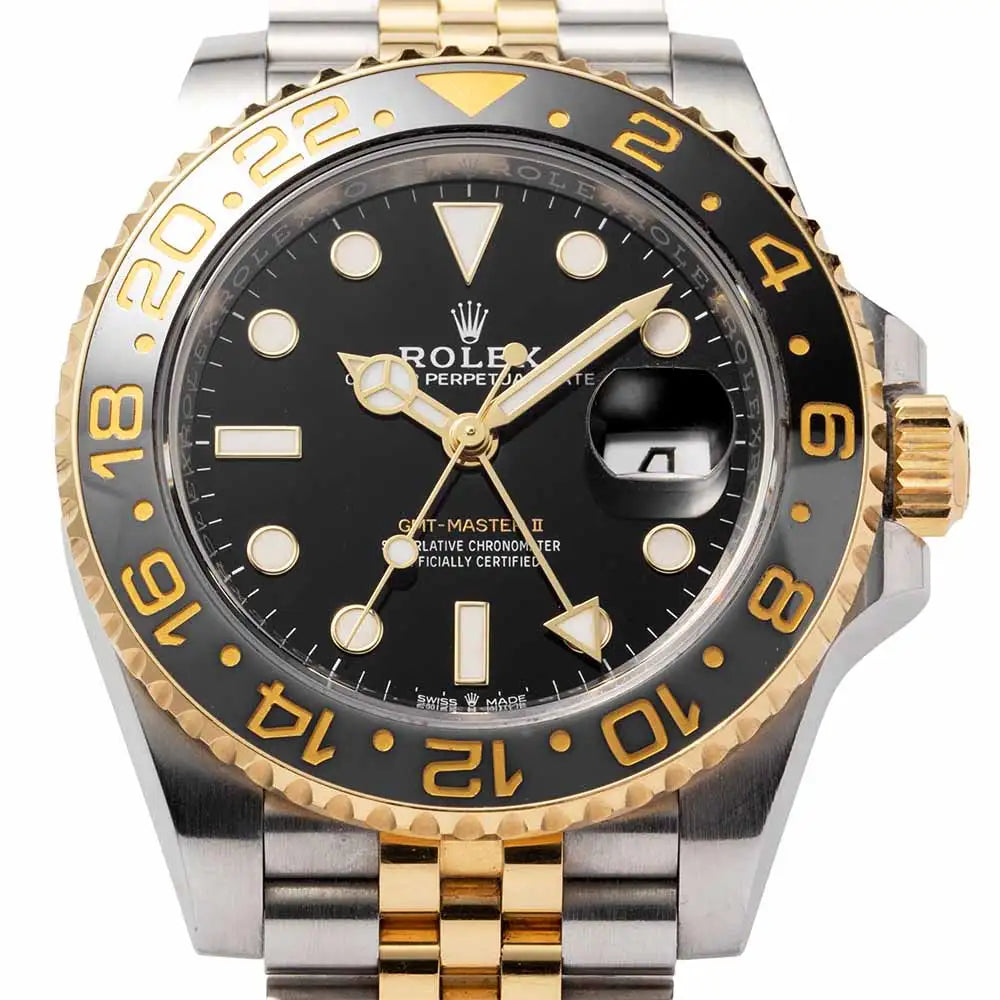 Close up - Rolex GMT-Master II Steel/Yellow Gold Jubilee 126713GRNR Watch