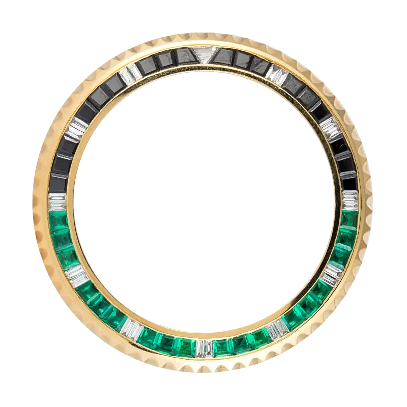 Buy Rolex GMT-Master II Yellow Gold Custom Black/Green Bezel