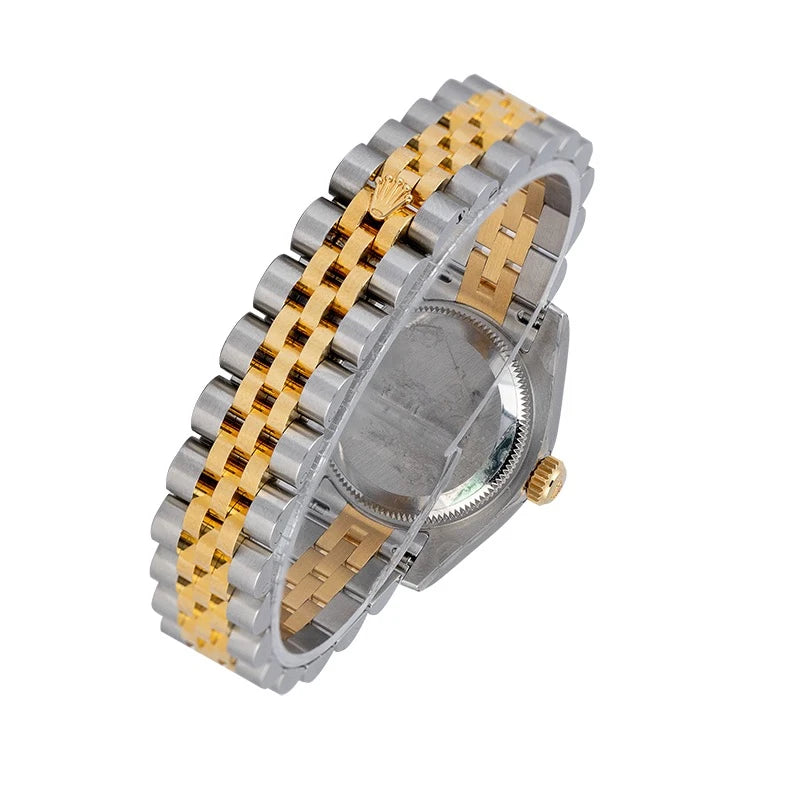 Back view - Rolex Lady DateJust 26mm Steel & Yellow Gold Silver Dial 179173