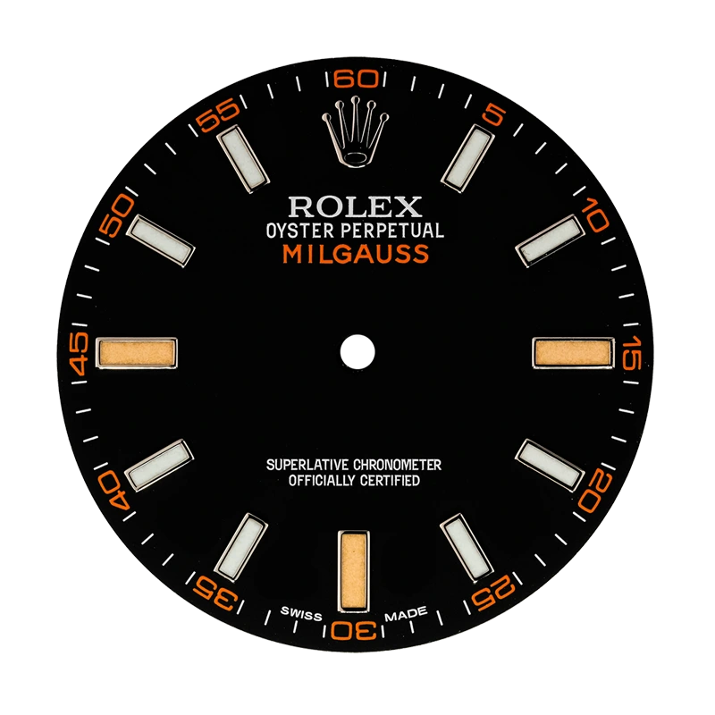 Rolex Milgauss Black/ Indexes Original Factory Dial