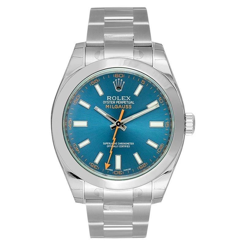 Full view - Rolex Milgauss Stainless Steel Z-Blue Dial 116400GV Watch