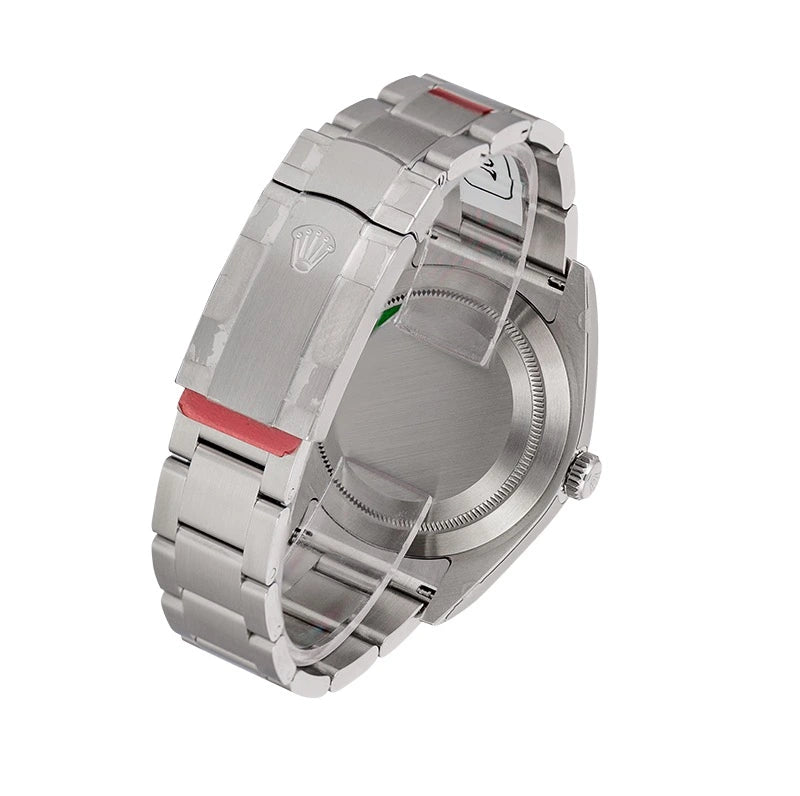 Back view - Rolex Oyster Perpetual 39 Steel Dark Rhodium Dial Steel 114300