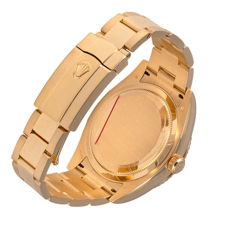 Back view - Rolex Sky-Dweller 18ct Yellow Gold Black Dial 326938