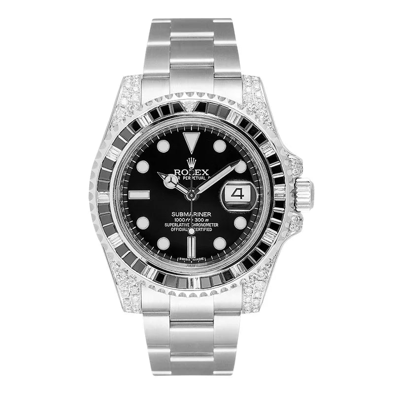 Full view Rolex Submariner Date Diamond Set 116610LN