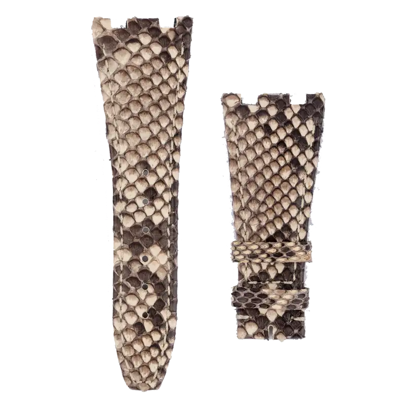 Custom White Python Leather Strap for AP Royal Oak Offshore 42mm