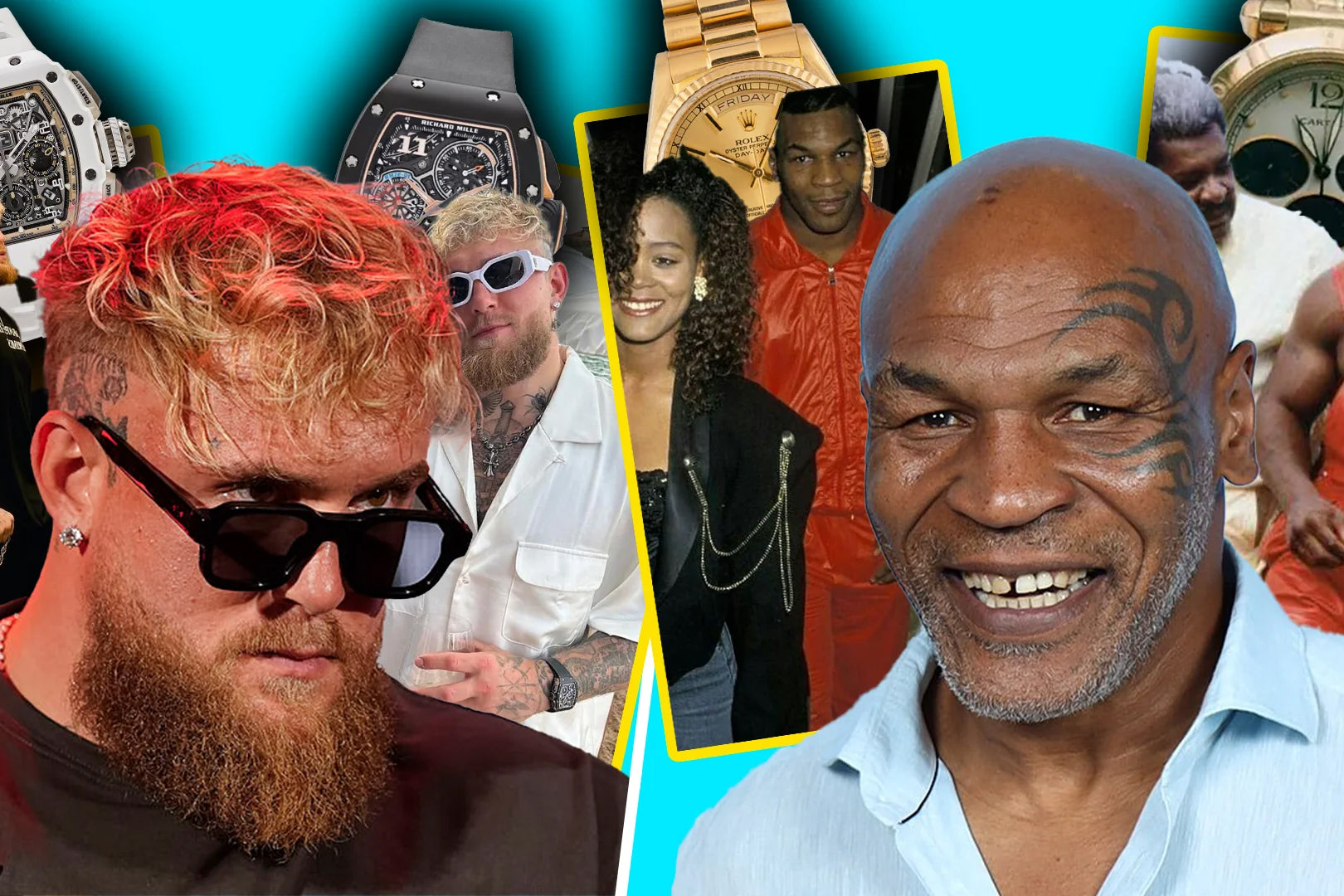 Mike Tyson vs Jake Paul's Watch Collection