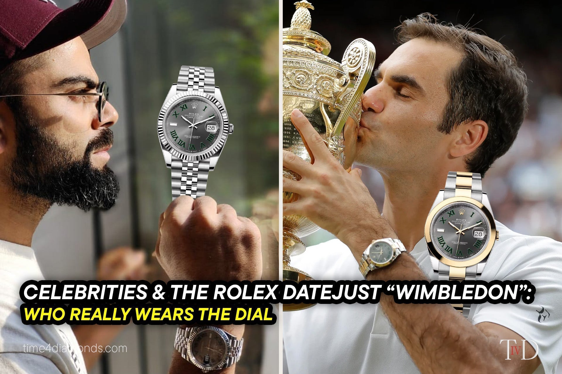 Celebrities and the Rolex Datejust "Wimbledon": Who Really Wears the Dial
