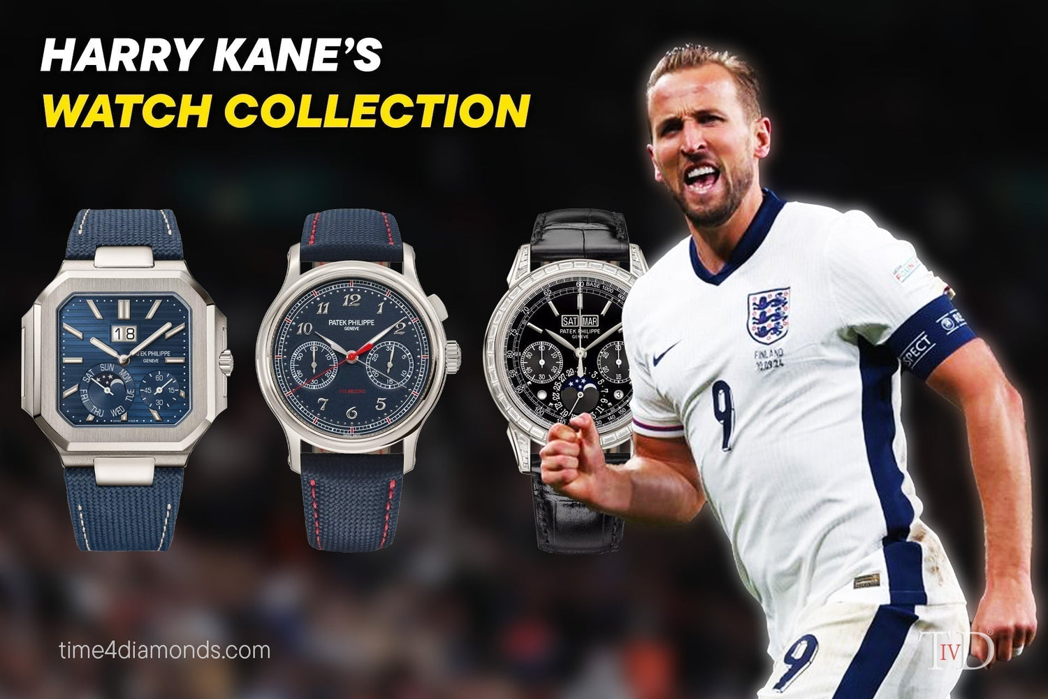 Watches Worn by England Captain & All-Time Top Goalscorer Harry Kane