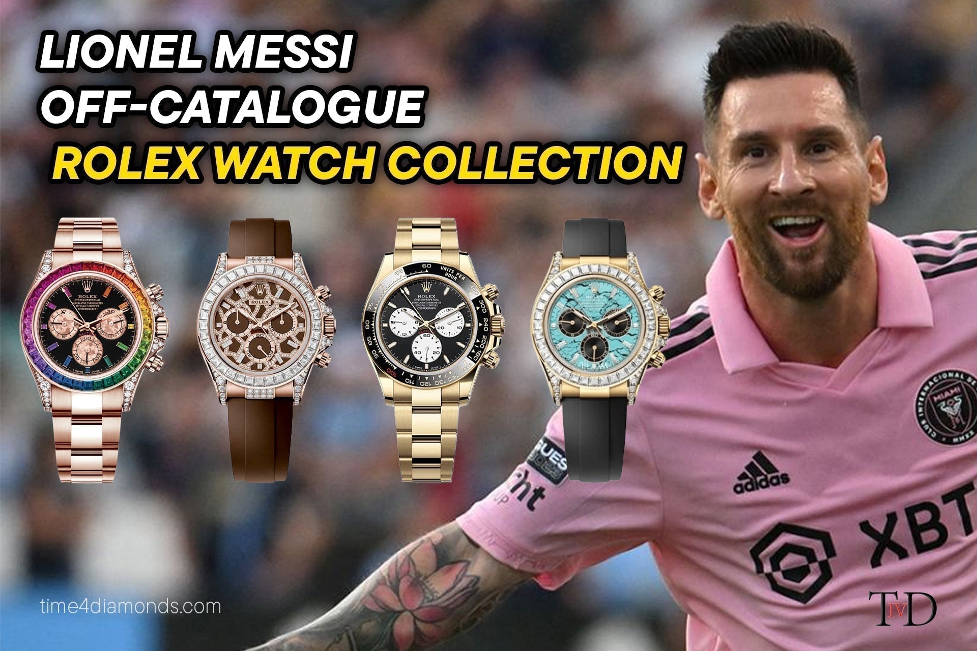 Lionel Messi's Off-Catalogue Rolex Watch Collection.