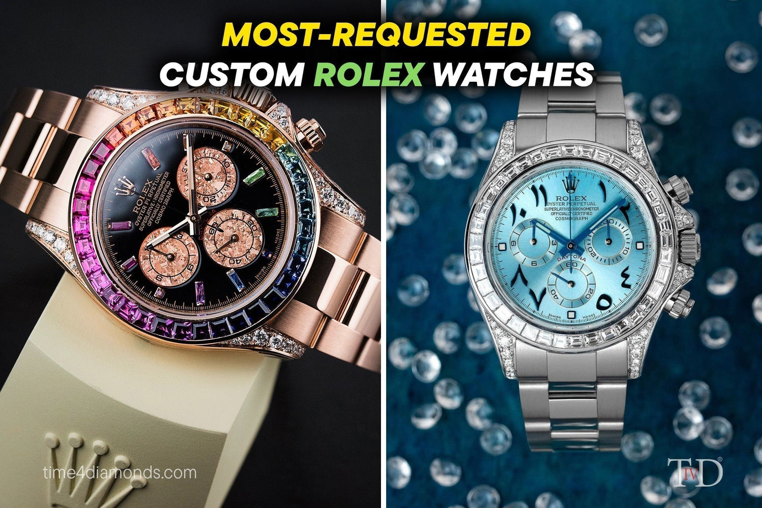 Seven Most-Requested Custom Rolex Watches banner image.